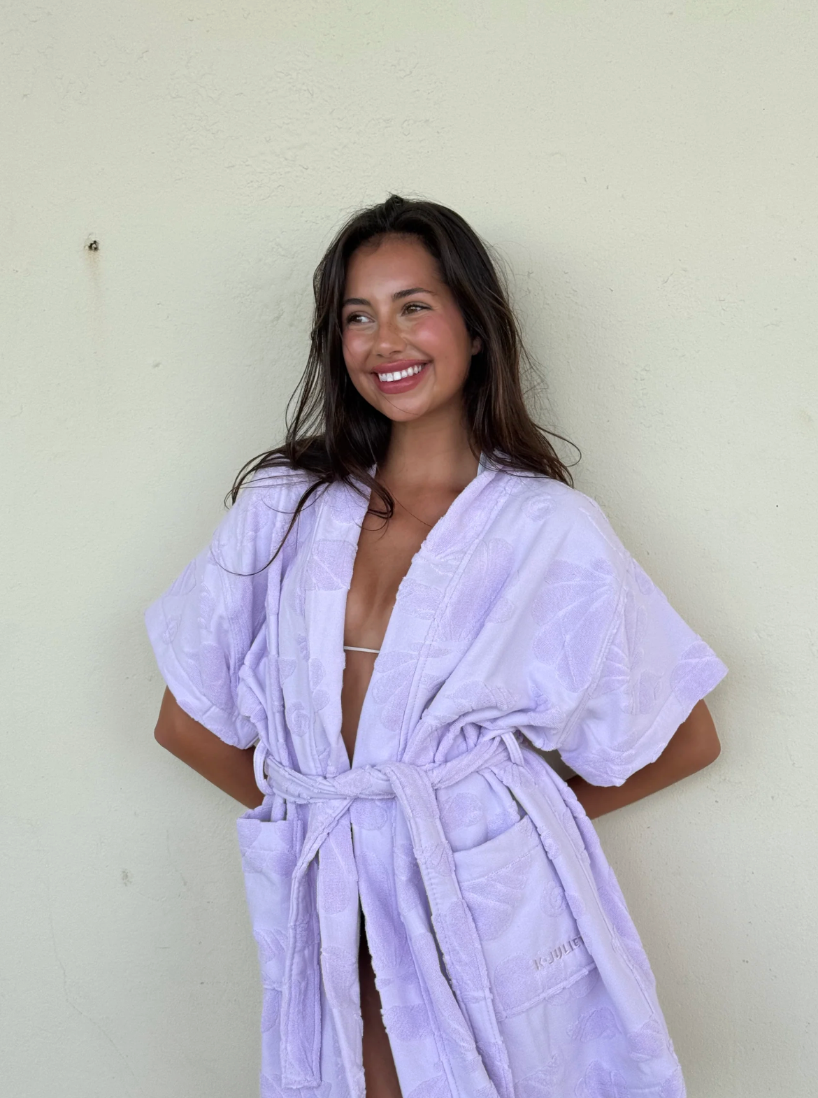 K-JULIET | Lilac Cotton Beach & Bathrobe