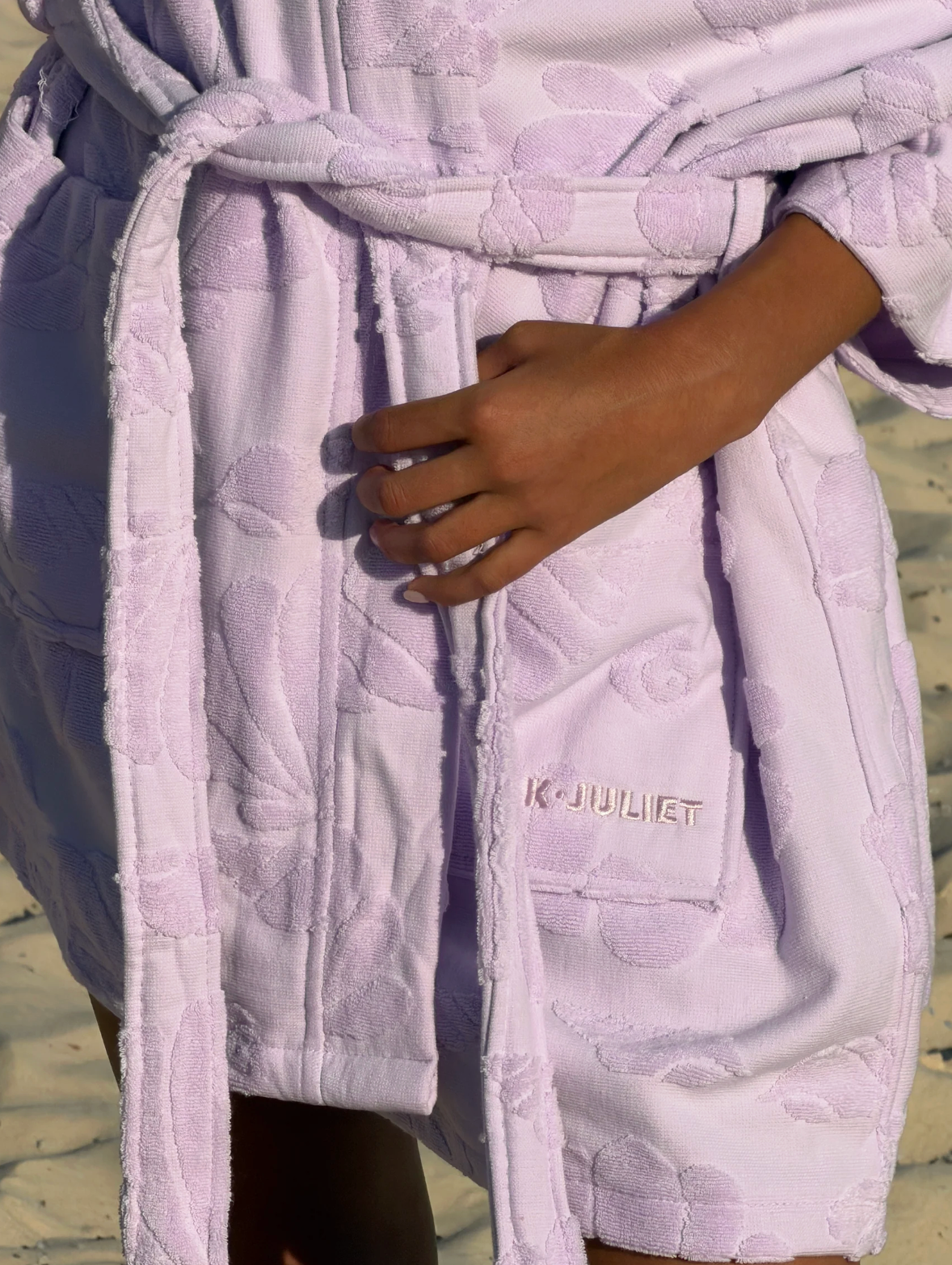 K-JULIET | Lilac Cotton Beach & Bathrobe