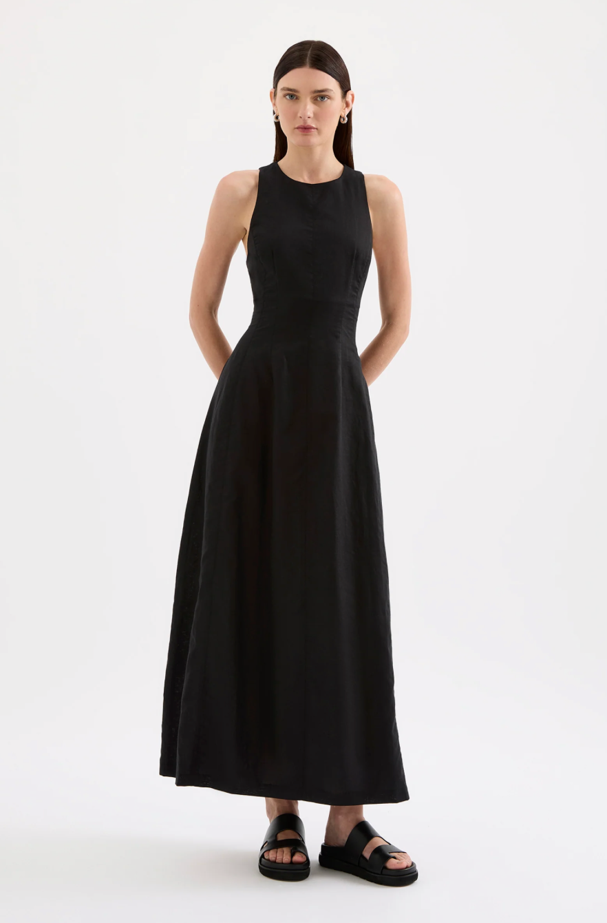 Nix Midi Dress | Black