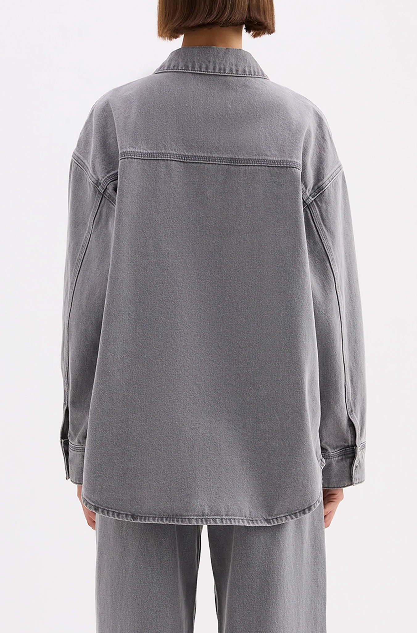 Calvi Denim Shacket | Steel
