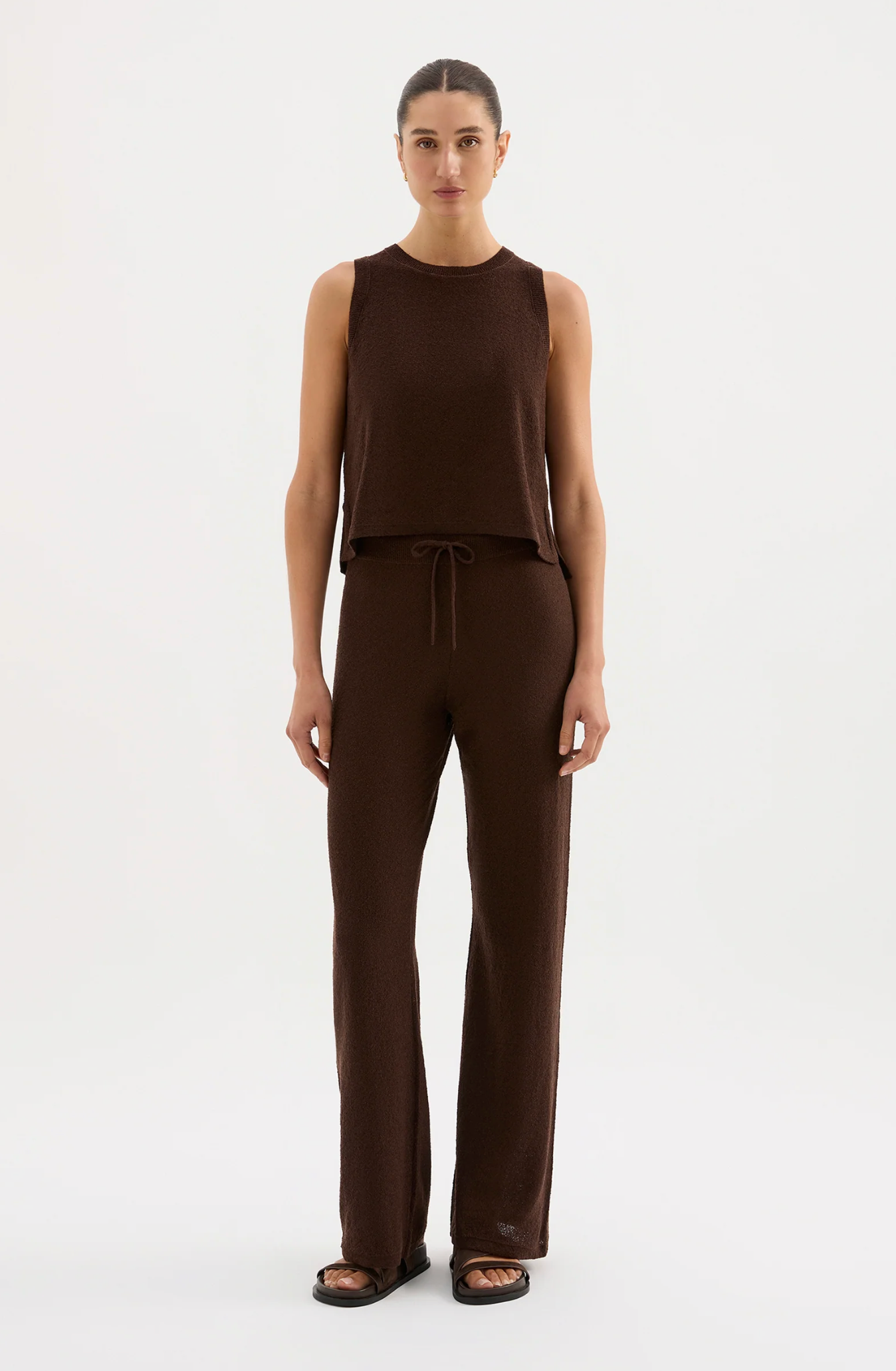 Zosia Knit Pant | Chocolate
