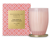 Peppermint Grove | Pink Rose & Marshmallow Candle