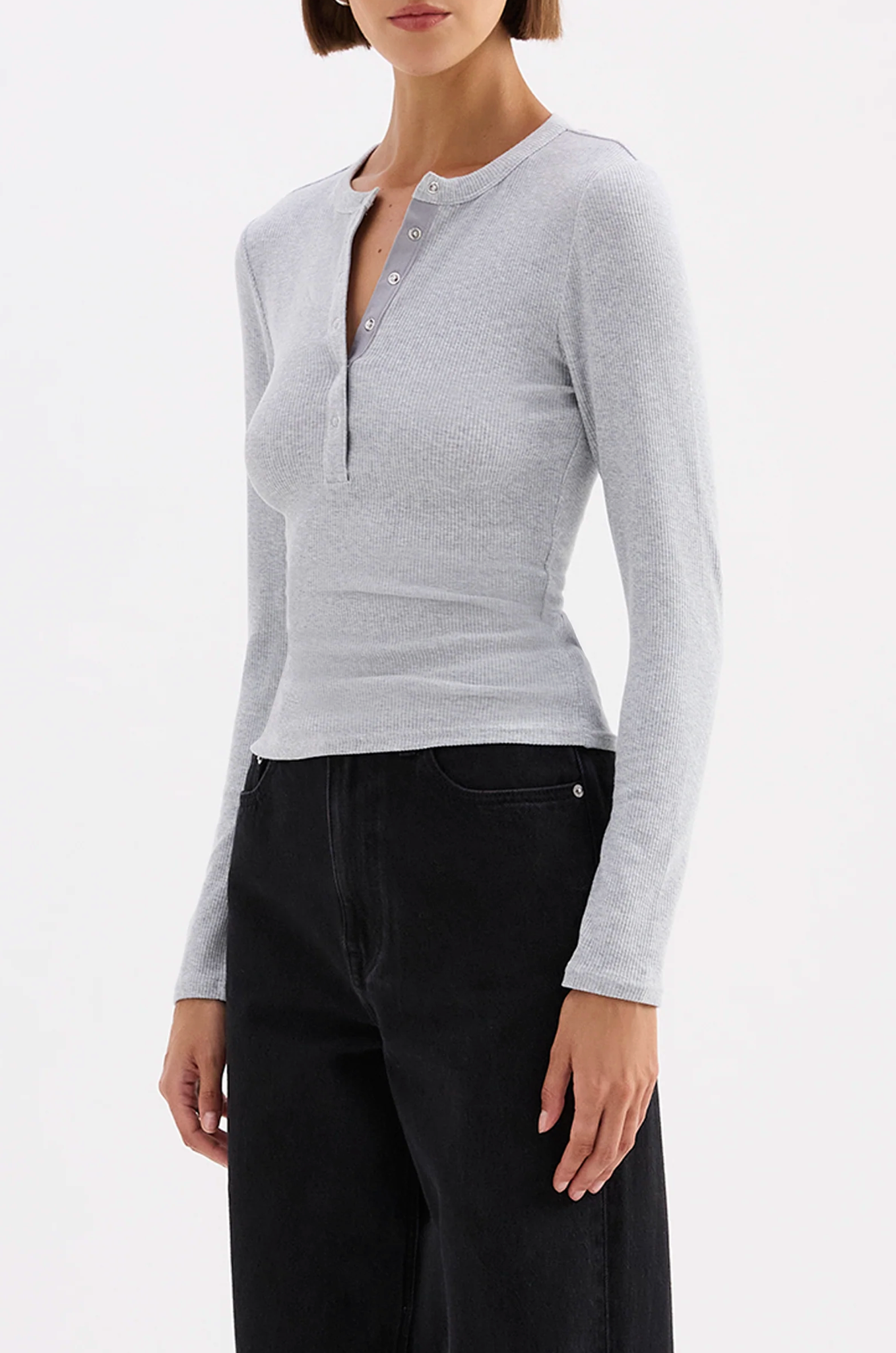 Binx L/S Top | Grey Marle