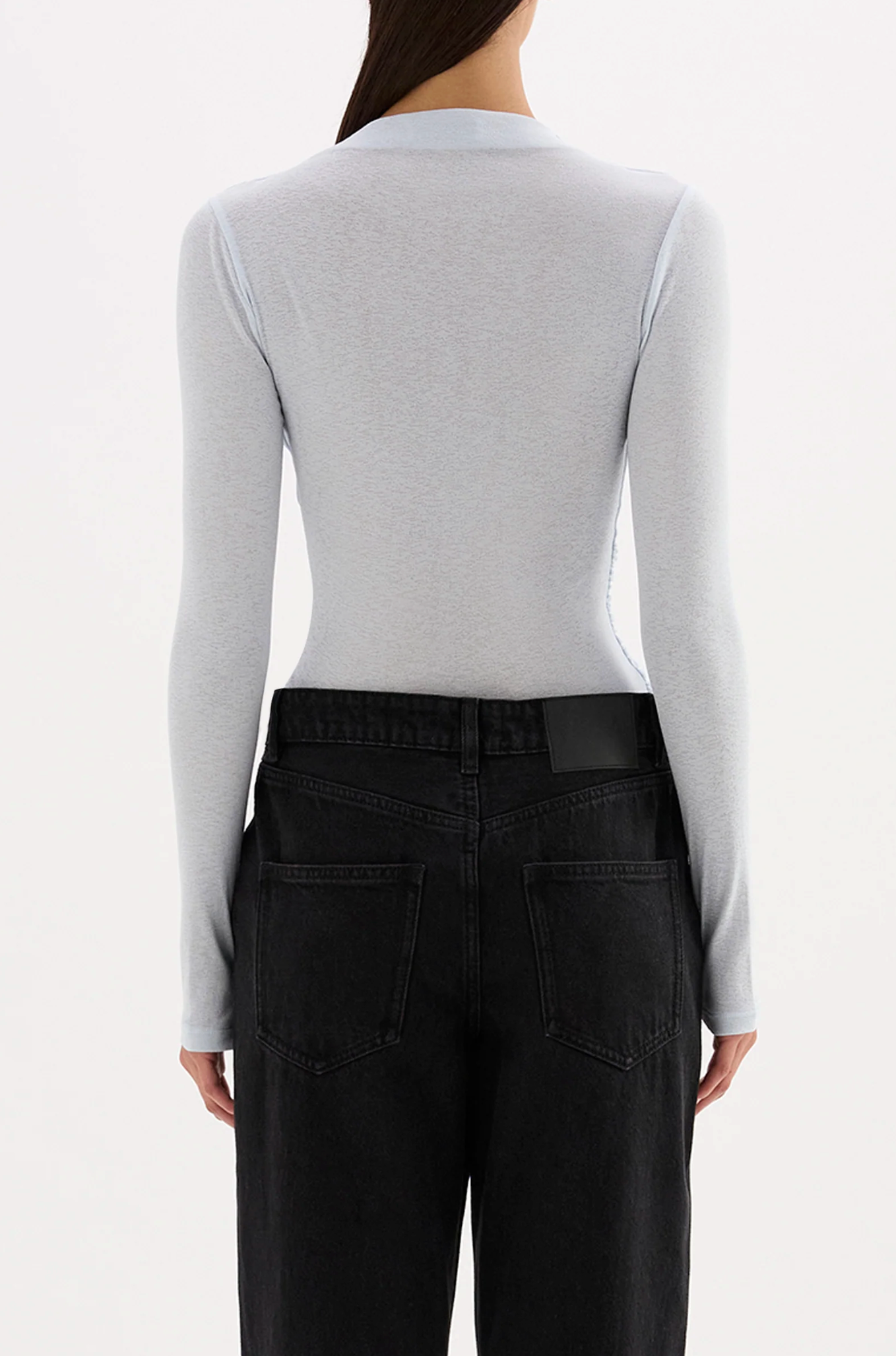 Calista Mesh LS Top | Glacier
