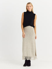 Seville Knit Skirt | Natural