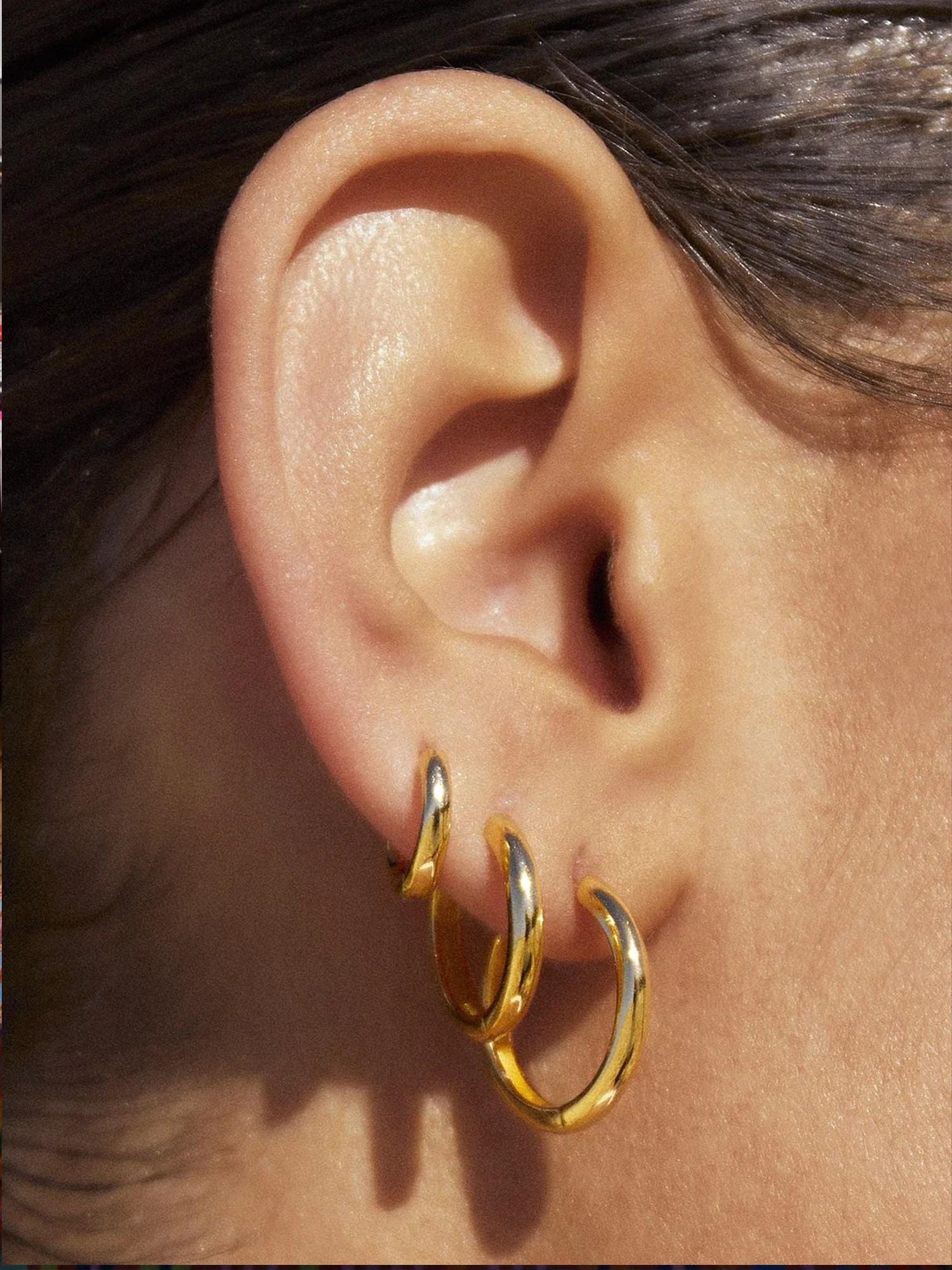 Shia Gold Huggie Earrings