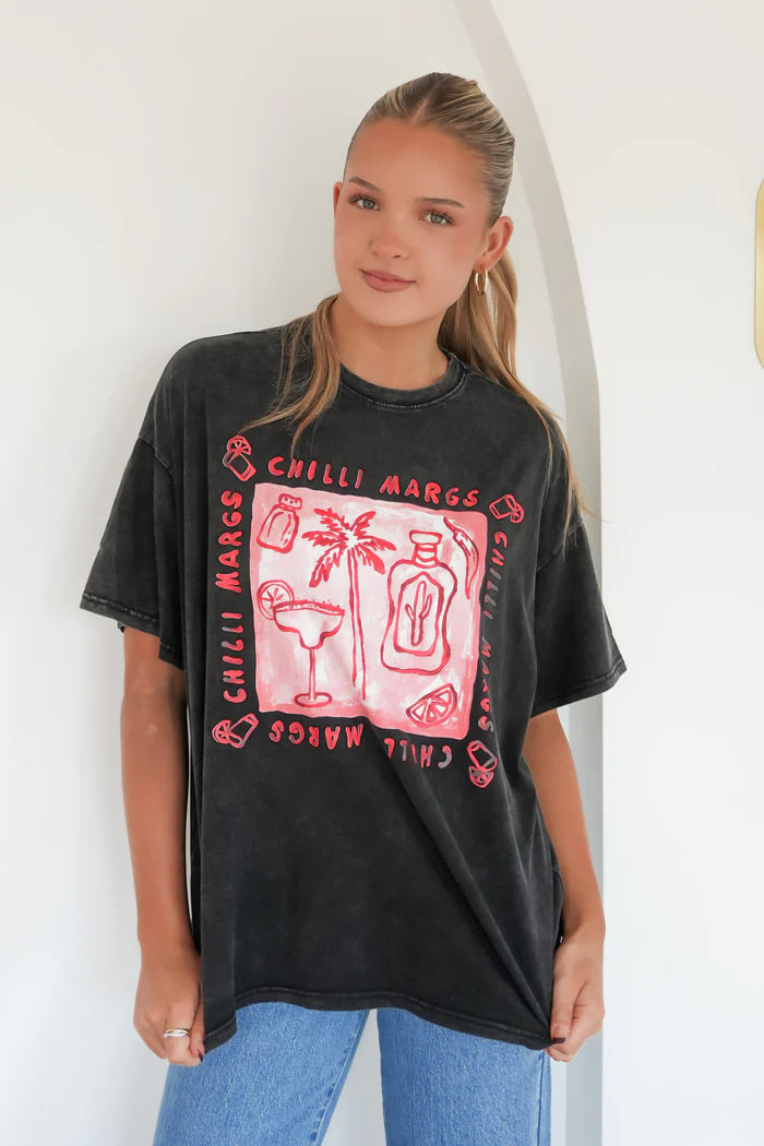 Black Chilli Margs Tee