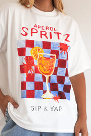 White Aperol Spritz Tee