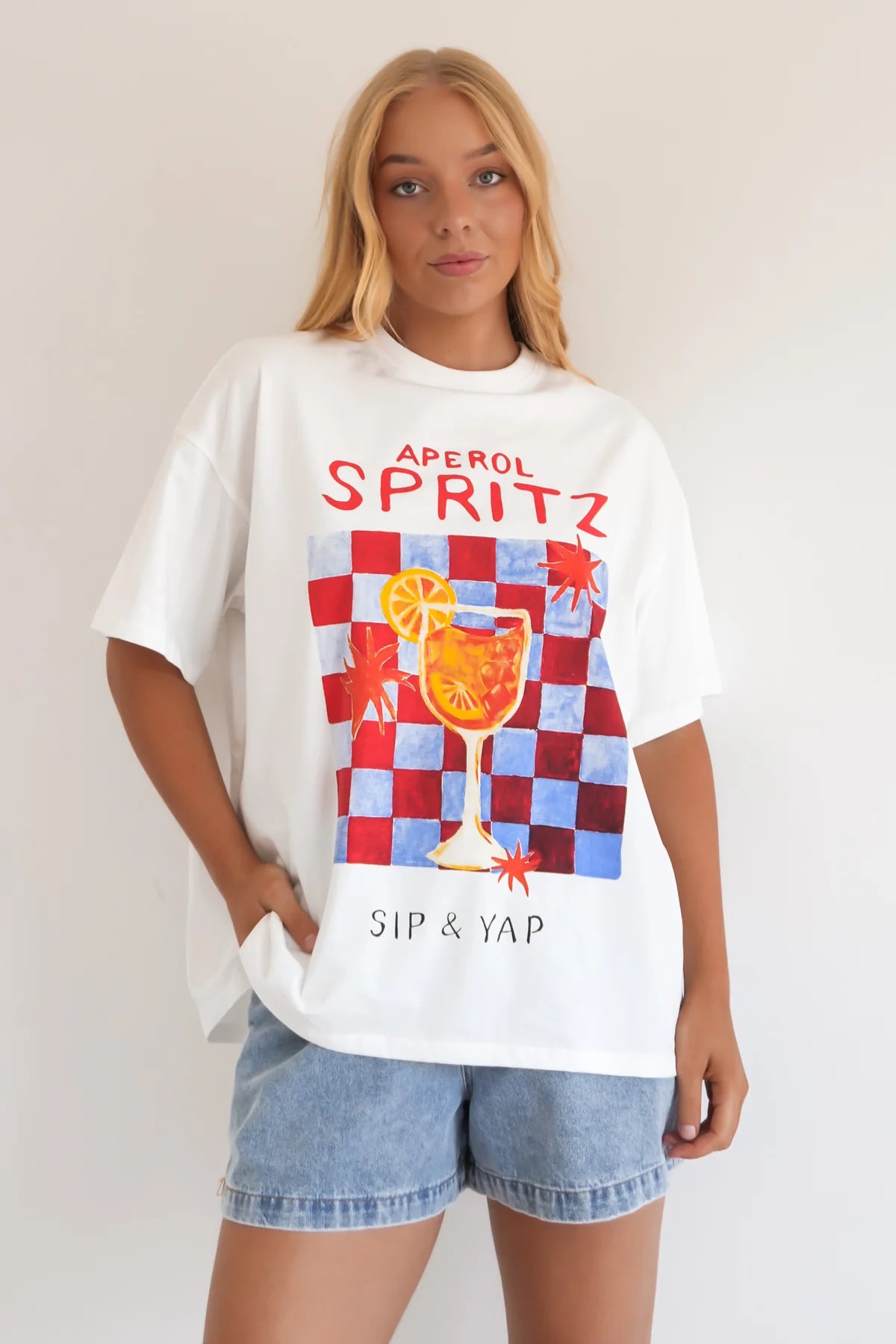 White Aperol Spritz Tee