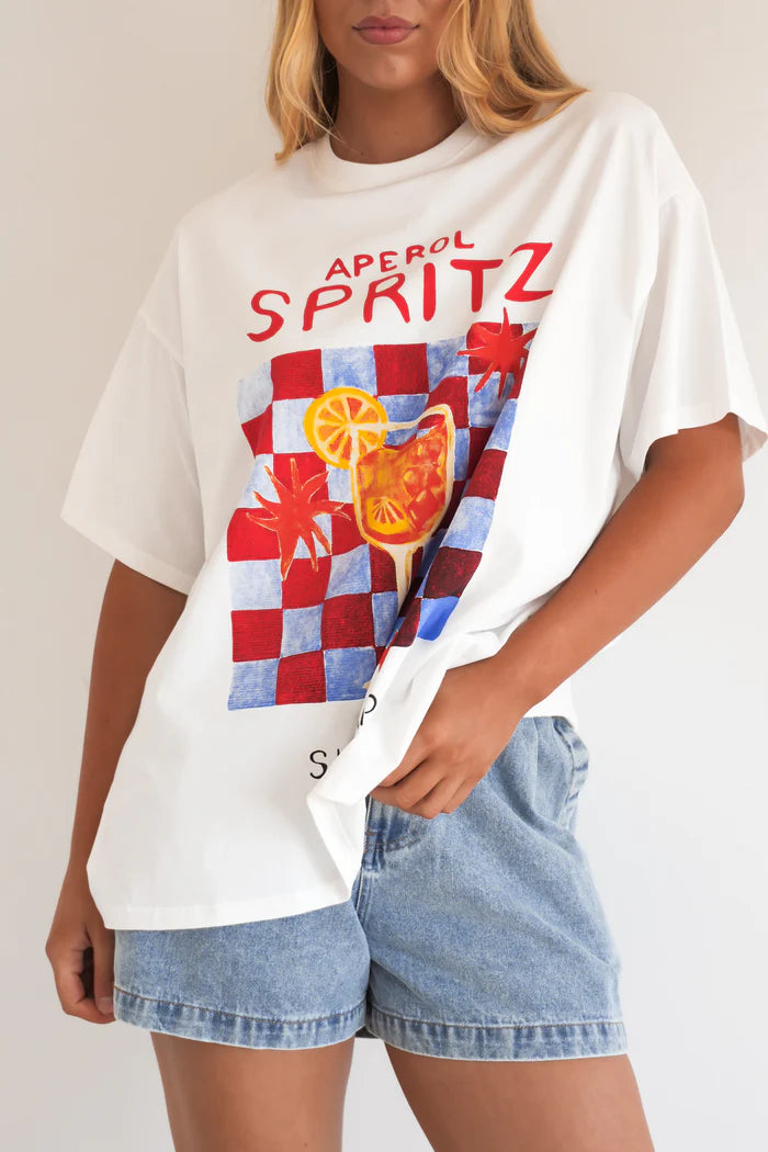 White Aperol Spritz Tee