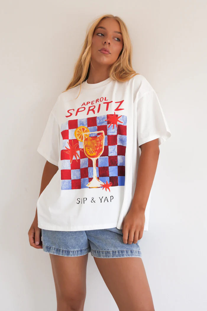 White Aperol Spritz Tee