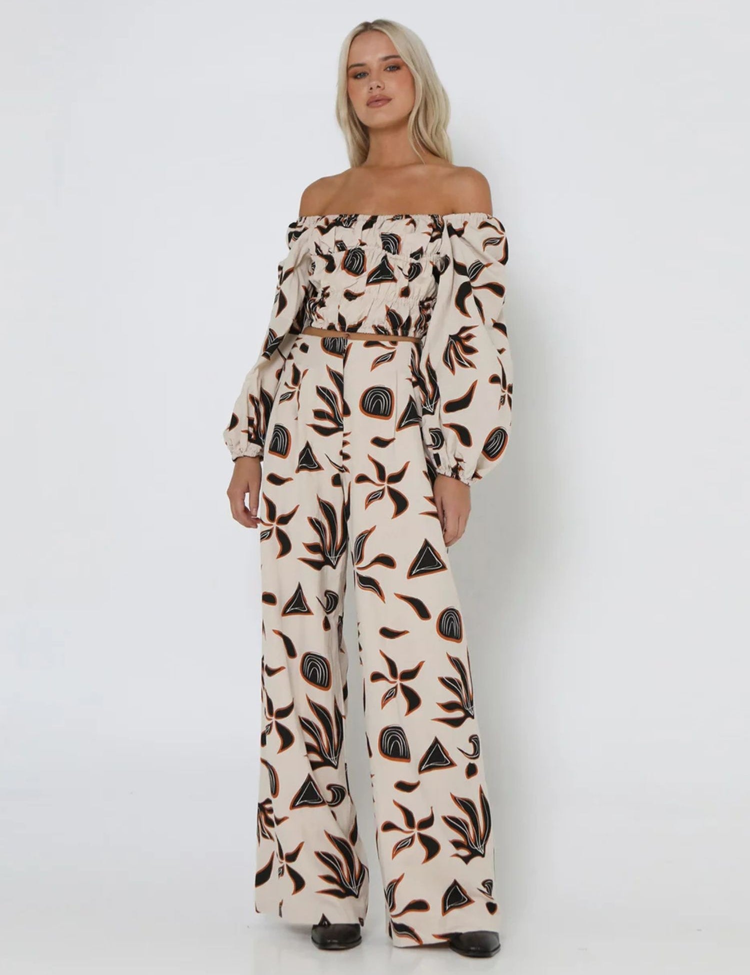 Grace Off Shoulder Print Romper Grace Off Shoulder Print Romper