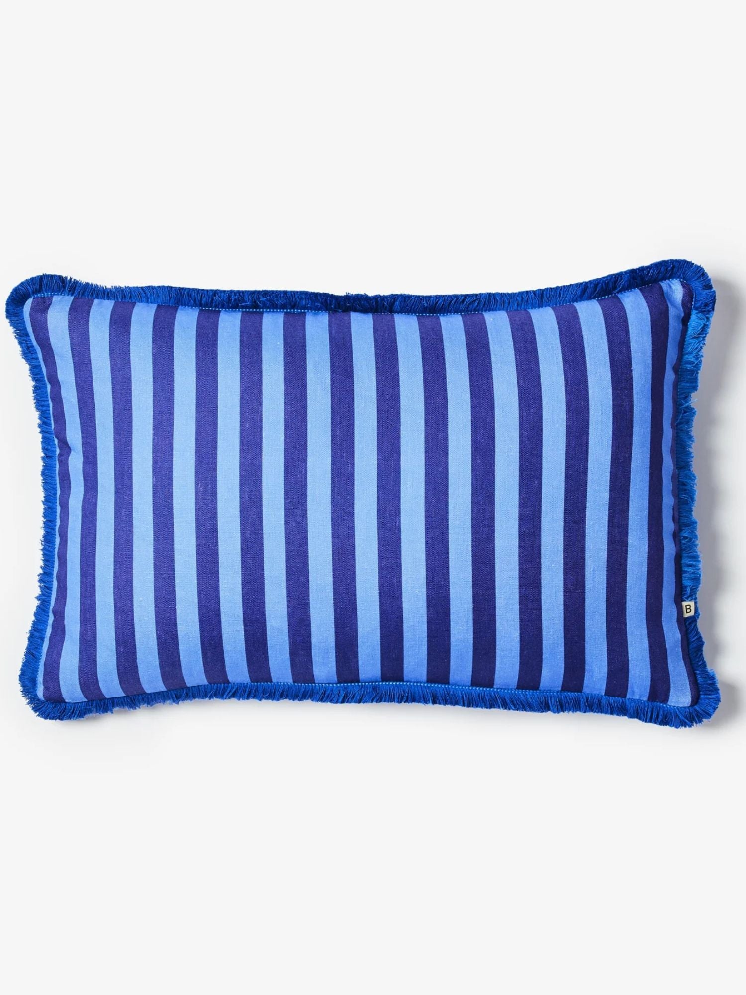 Bonnie & Neil - Blue Striped Cushion | Thin Stripe Blue