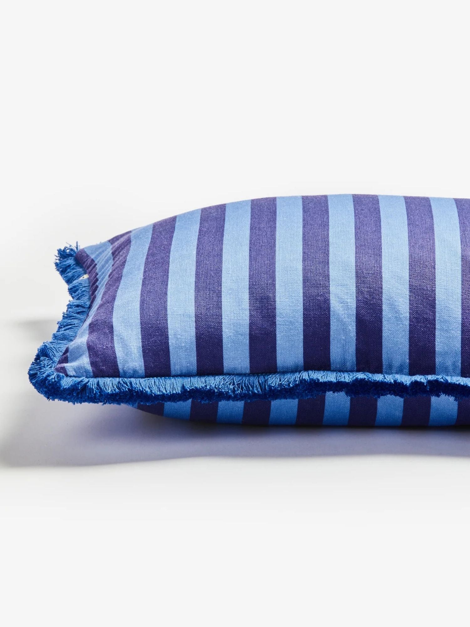 Bonnie & Neil - Blue Striped Cushion | Thin Stripe Blue
