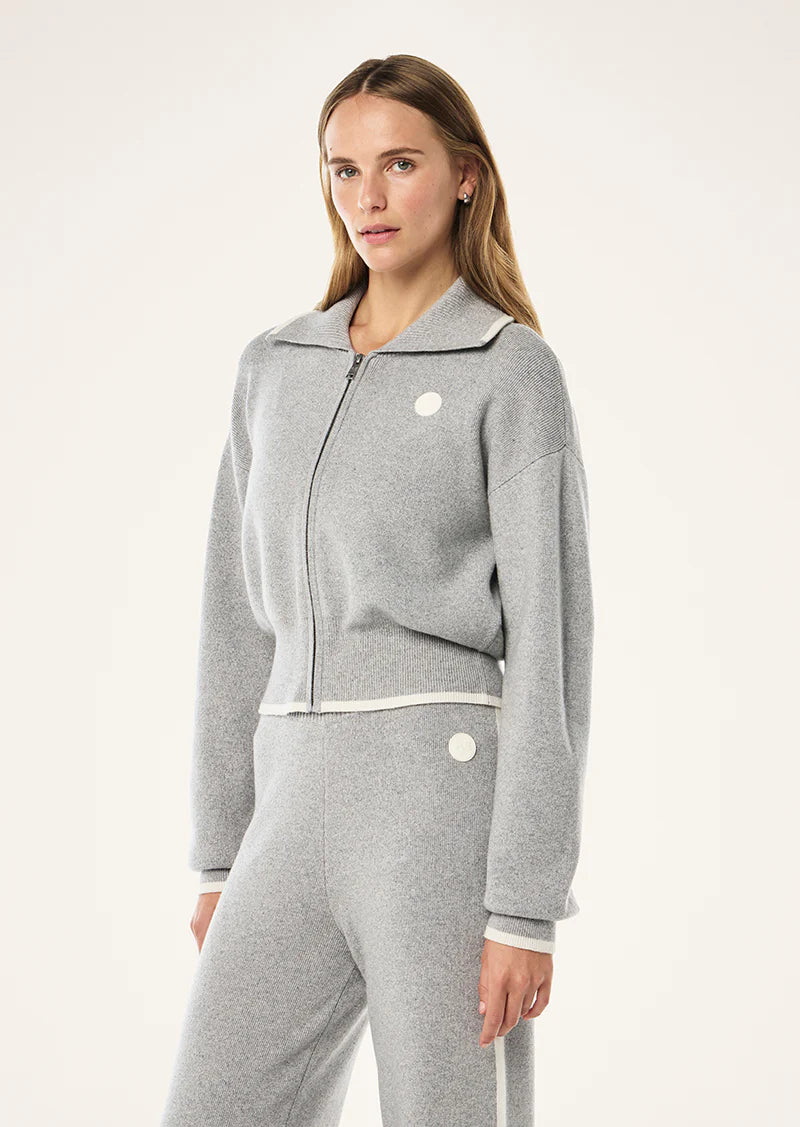 Verge Knit Jacket | Grey Marle