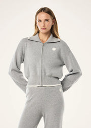 Verge Knit Jacket | Grey Marle