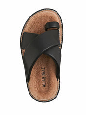 Alias Mae Venga Sandal | Black Leather W Shearing