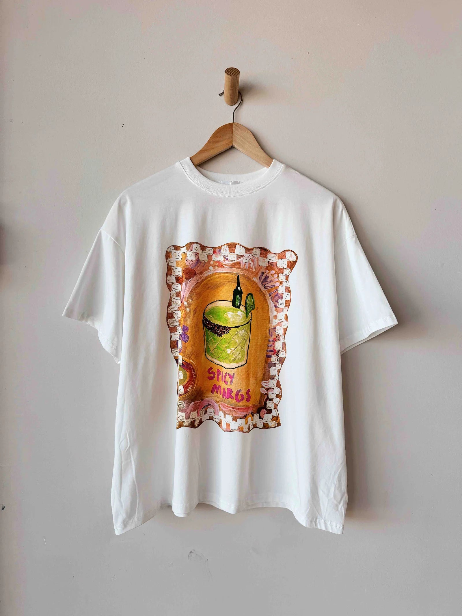 White Spicy Margs Tee
