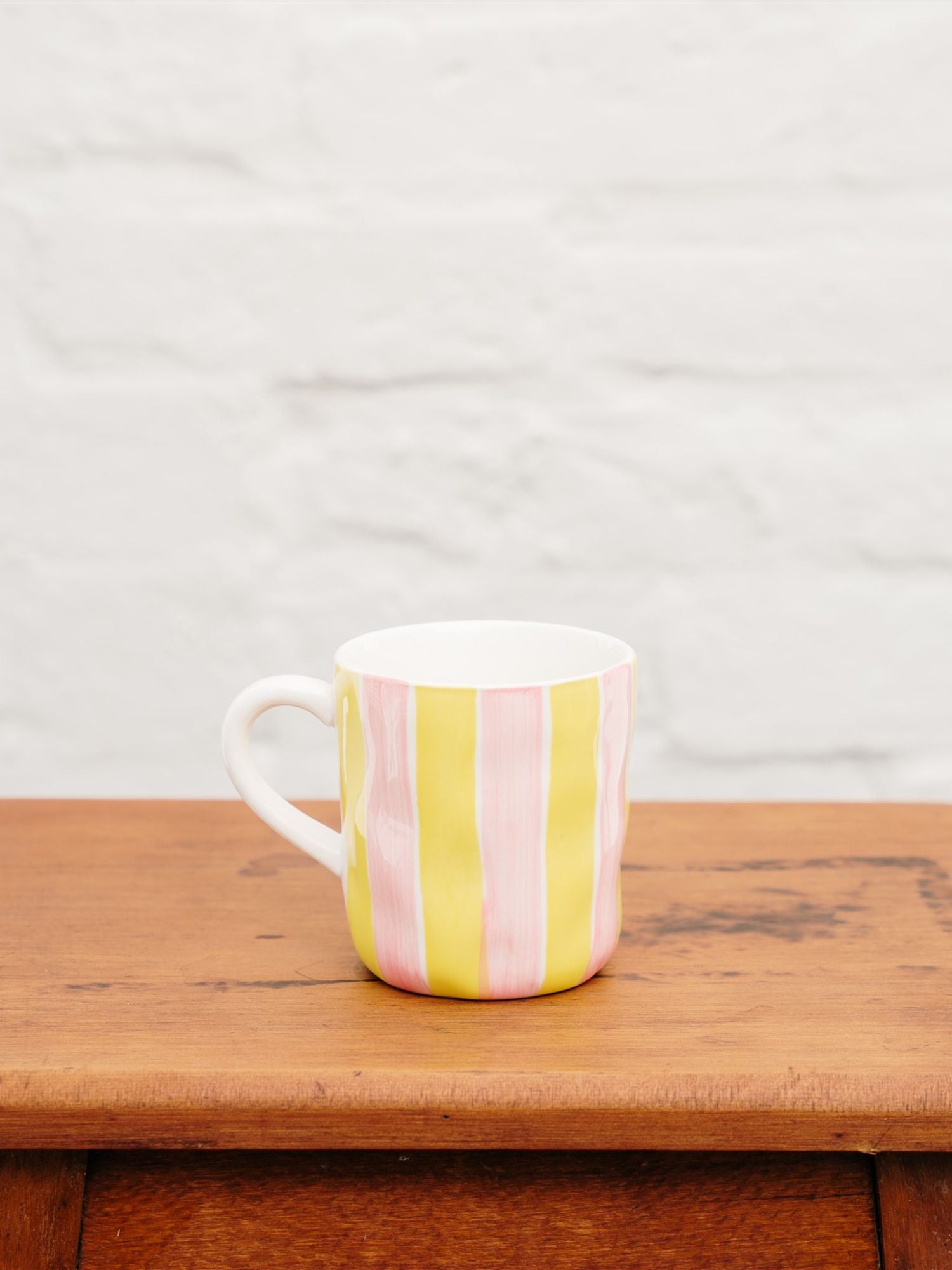 Noss & Co - Mug  | Pink & Yellow Stripe