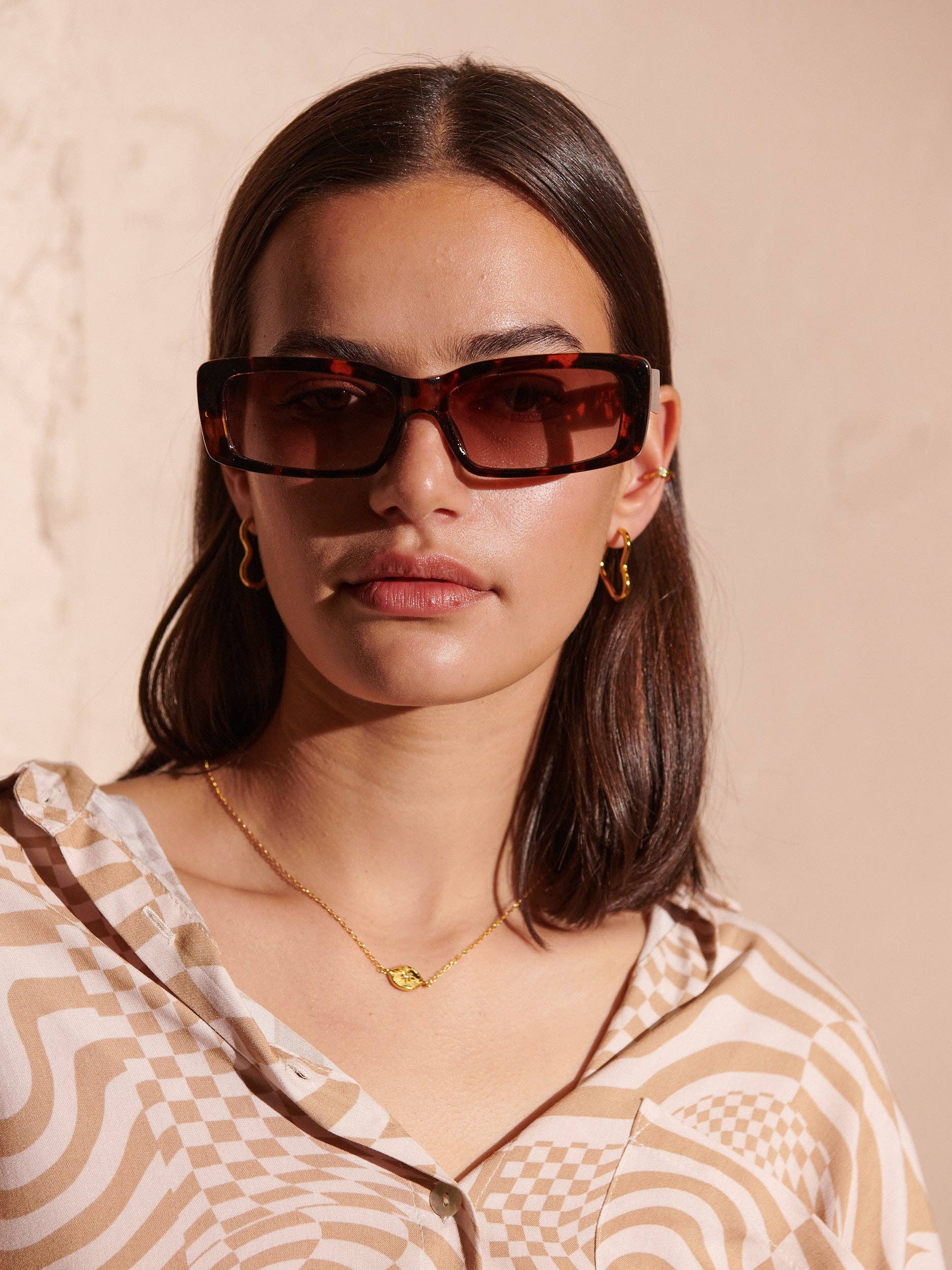 Andie Rectangular Sunglasses -Tort