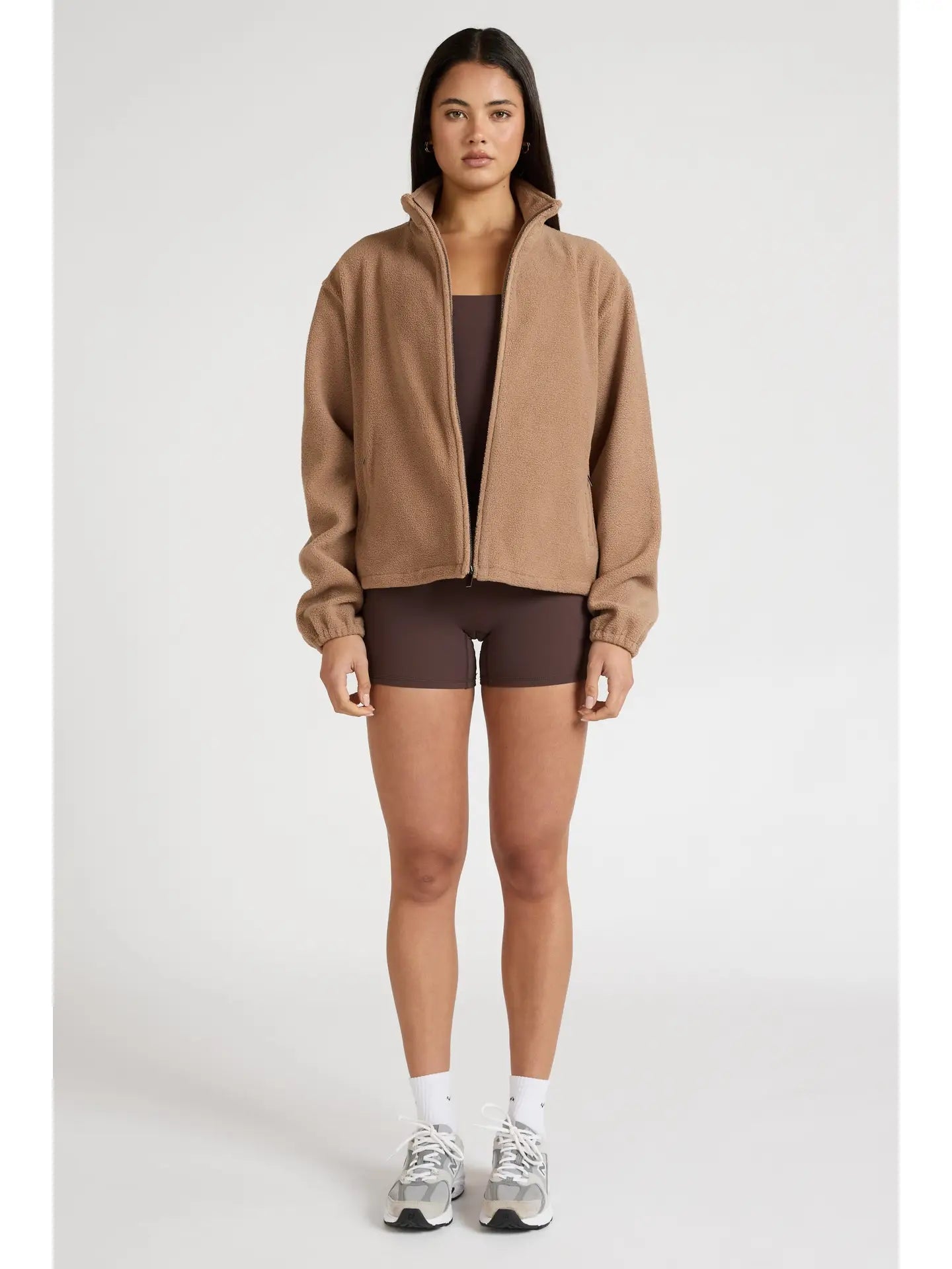 Soft Fleece Jacket | Hazelnut