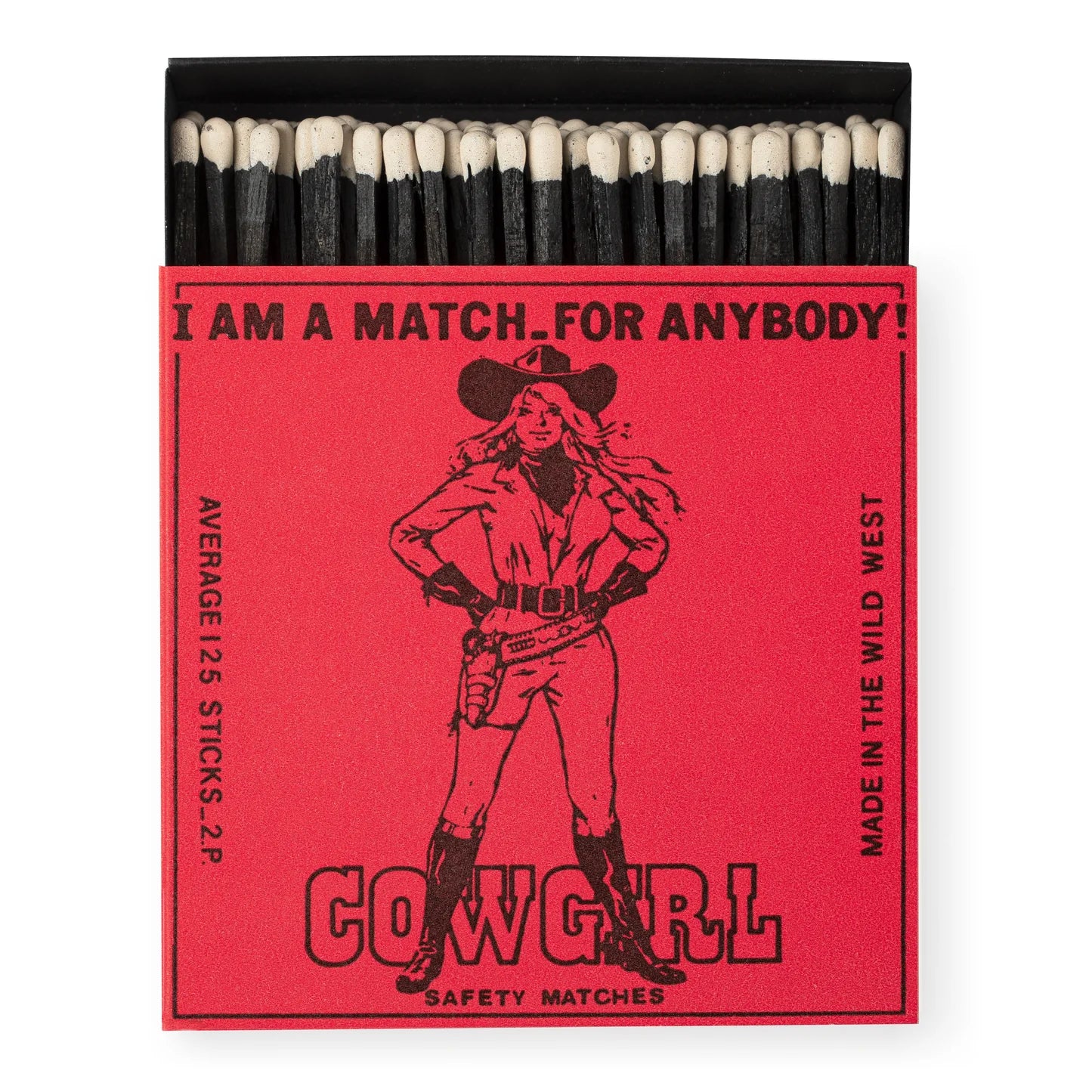 Cowgirl | Square Matchbox