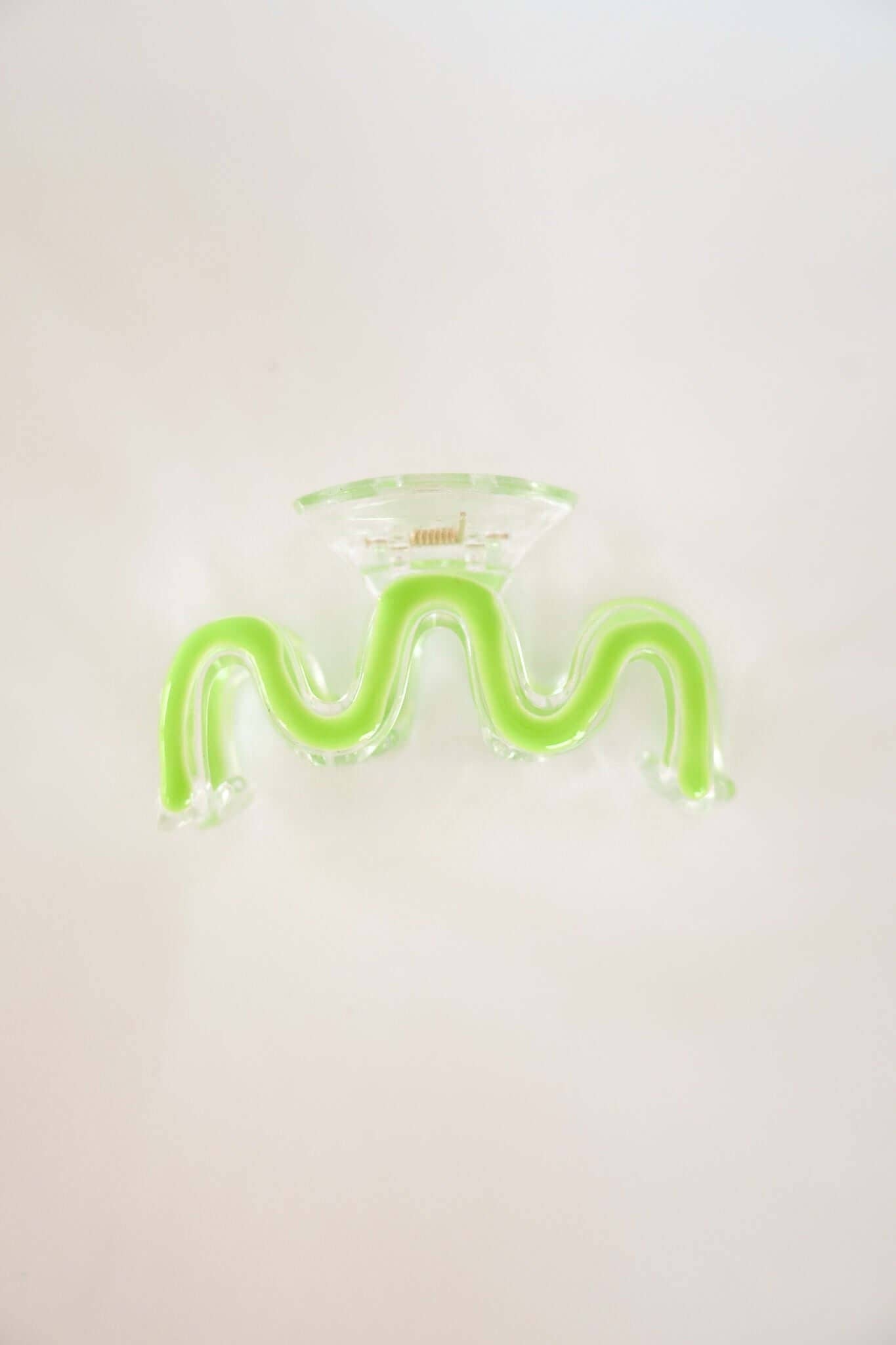 Zig Zag Claw Clip | Green