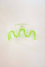 Zig Zag Claw Clip | Green