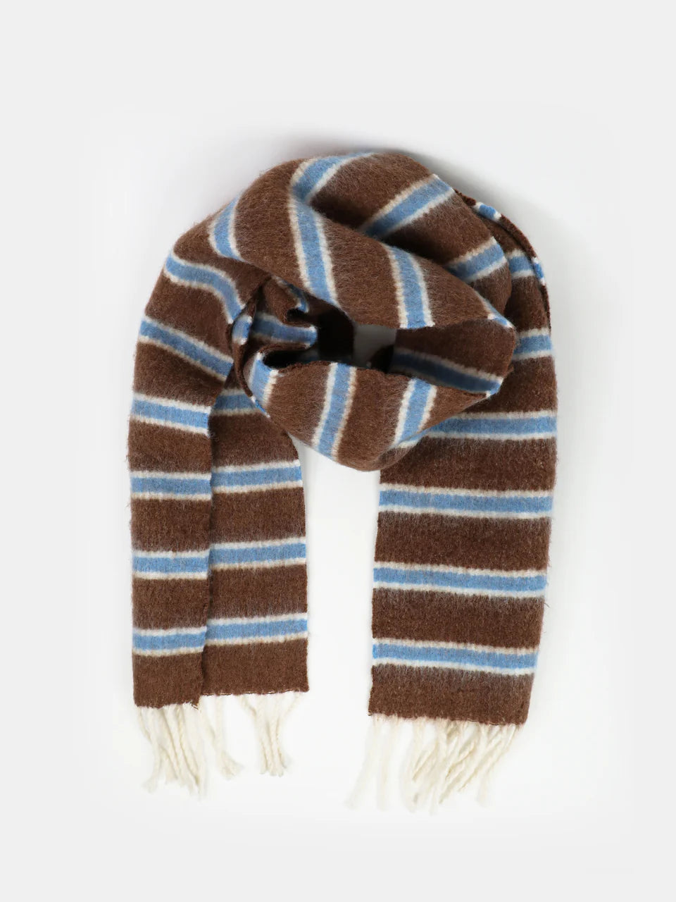 Basset Stripe Fluffy Scarf