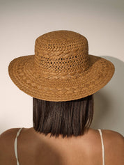 Joyce Straw Hat in Tan