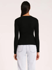 Classic Long Sleeve Knit | Black