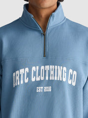 College Logo Quarter Zip | Pacific Blue