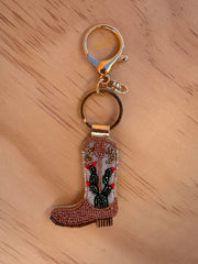 Catus Cowboy Boot Keychain