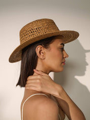 Joyce Straw Hat in Tan