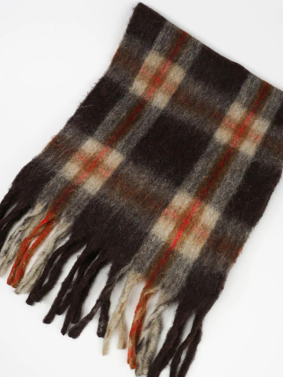 Classic Check Fluffy Scarf
