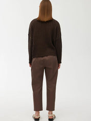 Willa Cable Knit | Chocolate