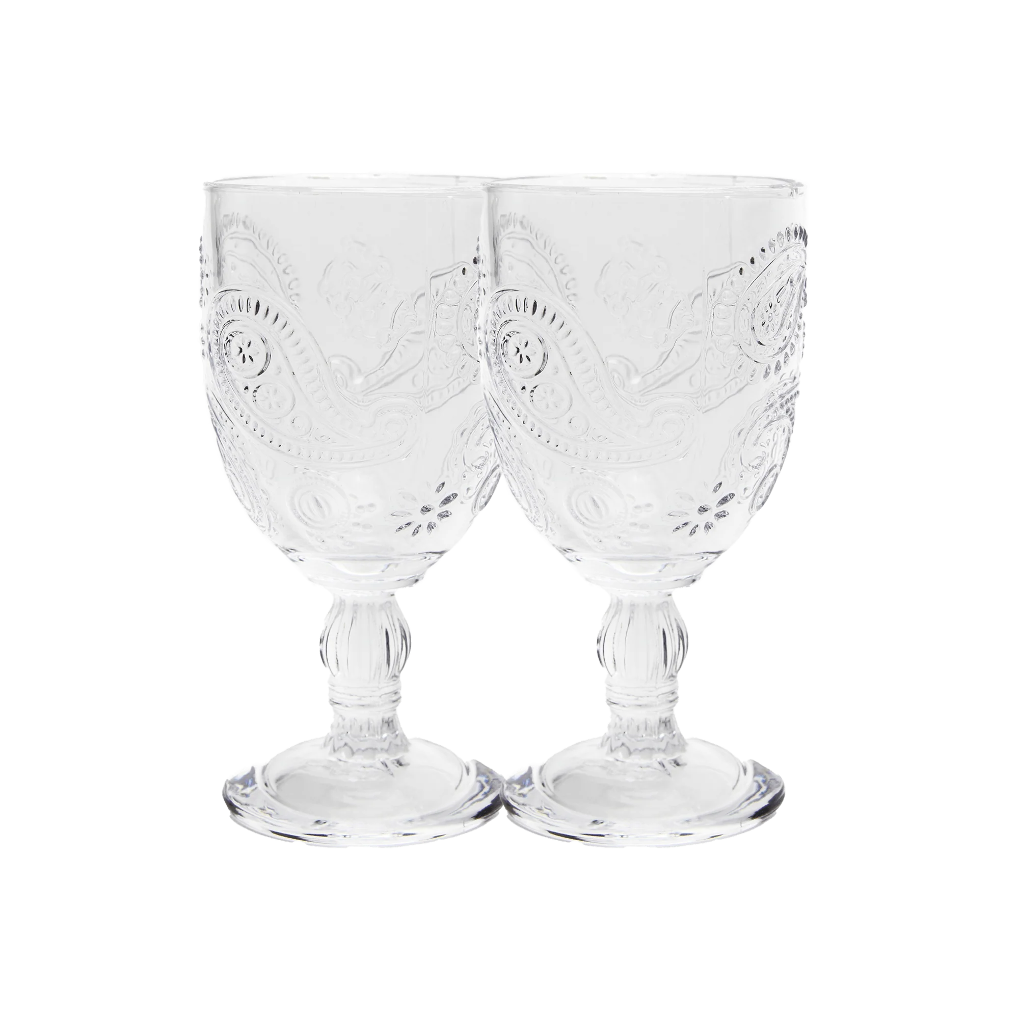 Clear Goblet Set Of 2