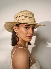 Joyce Straw Hat in Beige