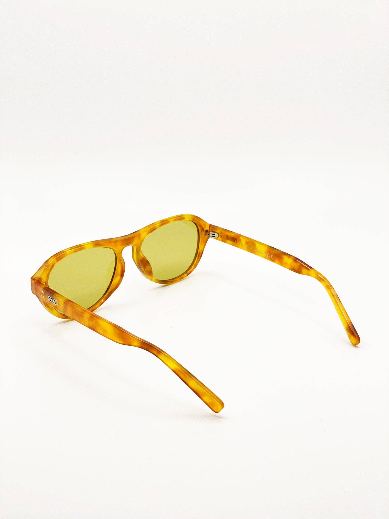 L&S Blanc Round Frame Sunglasses in Vintage Tort