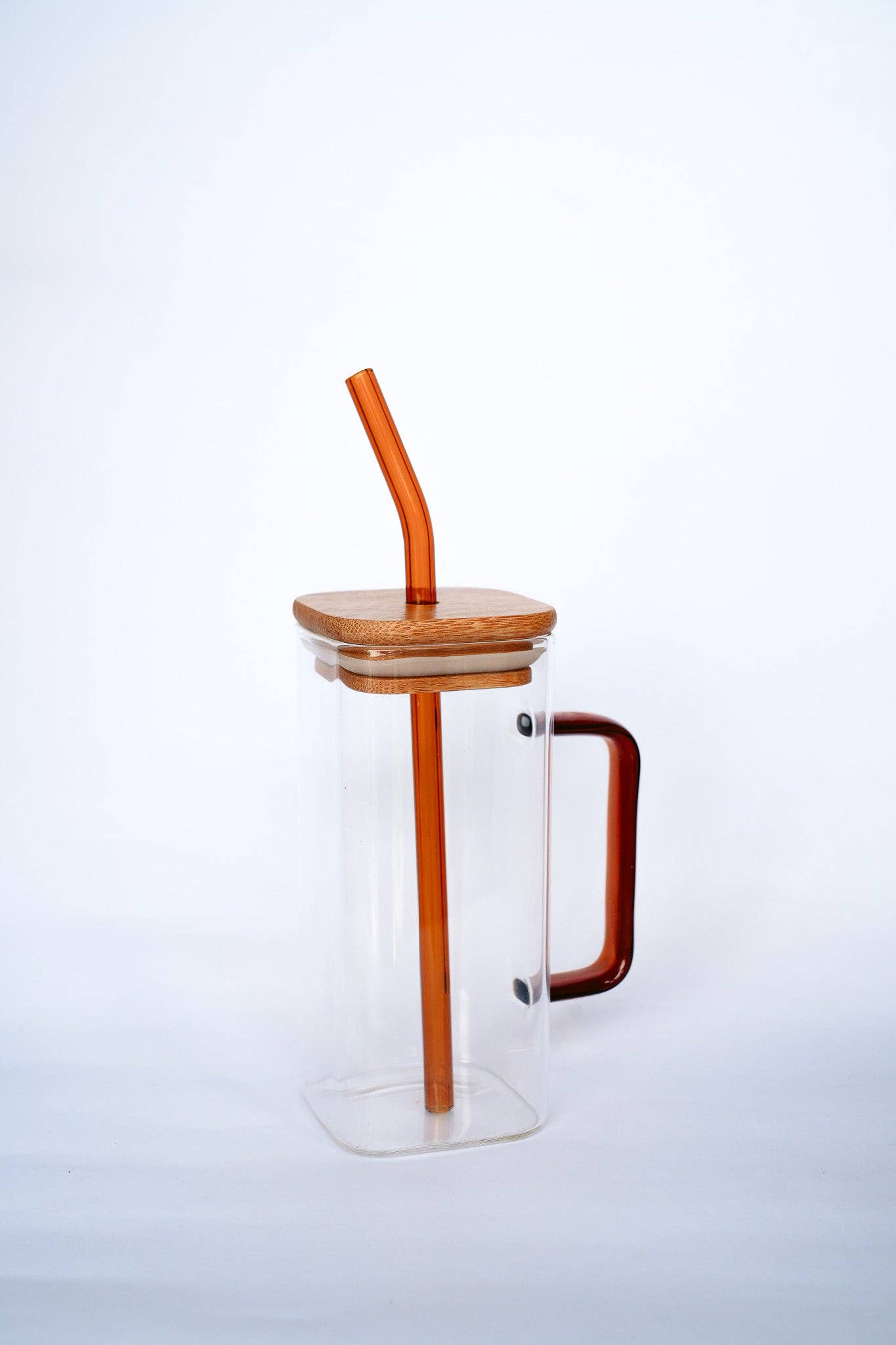 The Catalina Glass Mug + Straw | Mocha