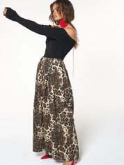 Laboheme Girls Ezra Pant | Leopard Denim