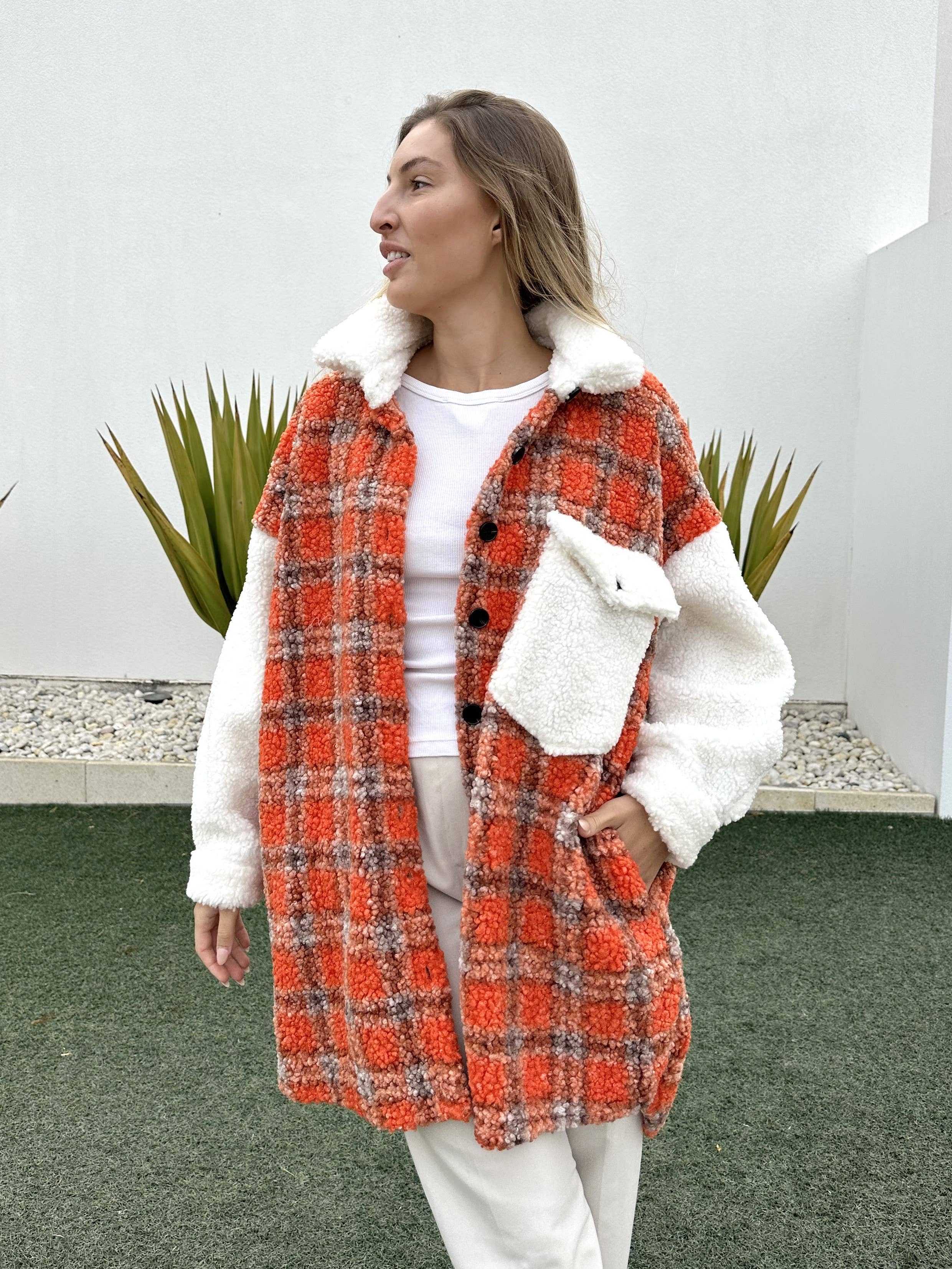 Seven Zero Four Shacket | Tangerine