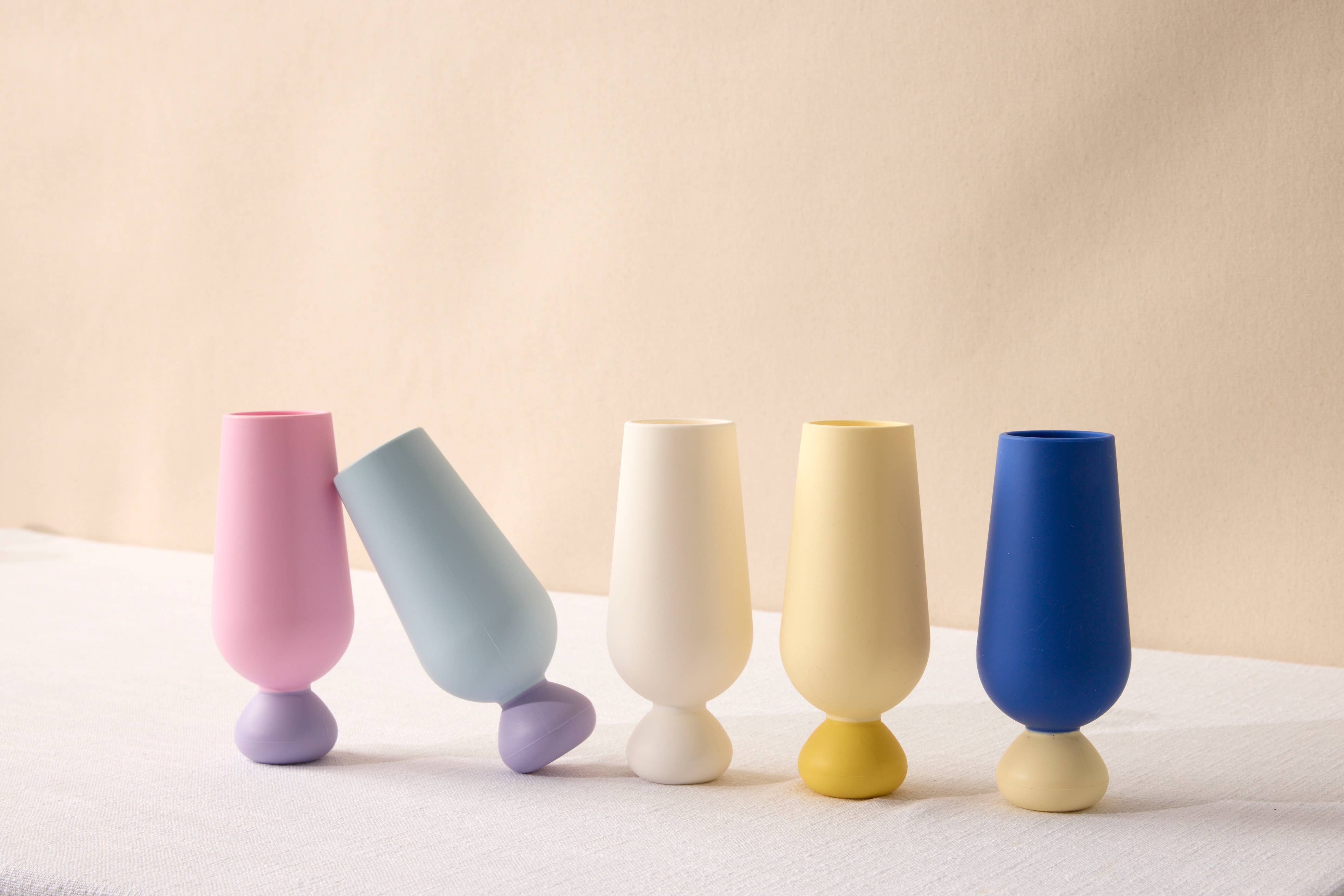 Bubble Champagne Flute Set | Unbreakable Silicone : Pacific