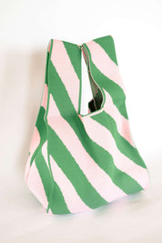 The Fiesta Bag | Green Pink Stripe