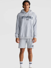 College Logo Hoodie | Grey Marle