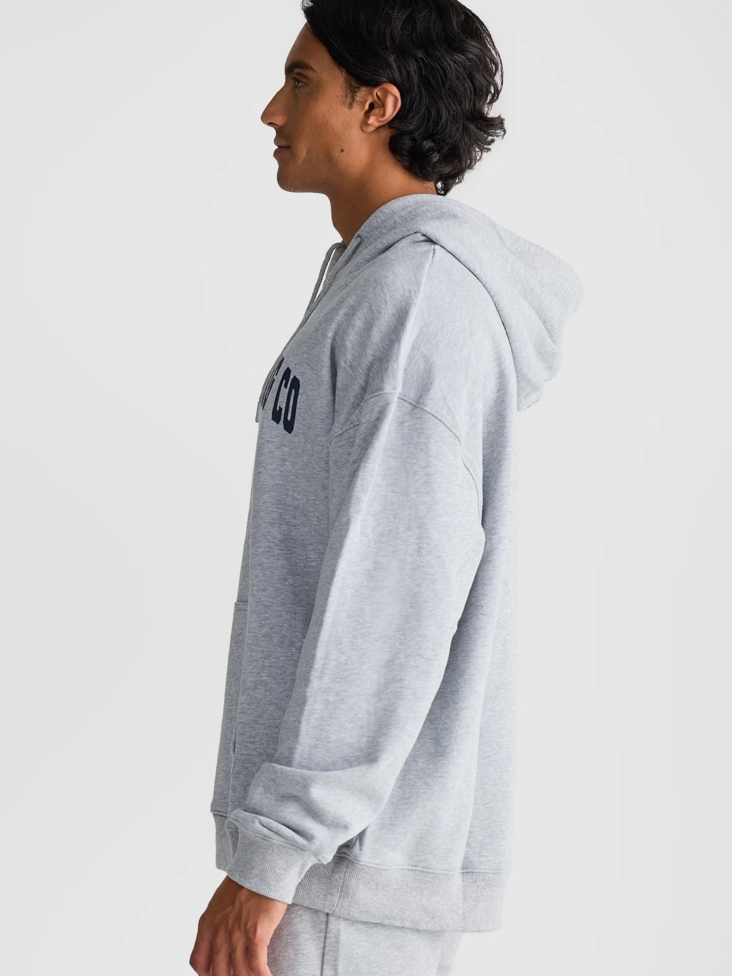 College Logo Hoodie | Grey Marle