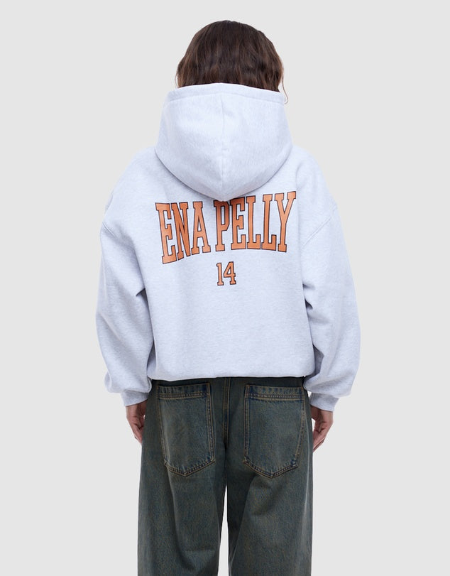 Varsity Hoodie | Washed Indigo