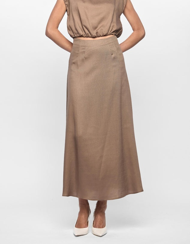 Staple The Label - Willa Midi Skirt | Truffle