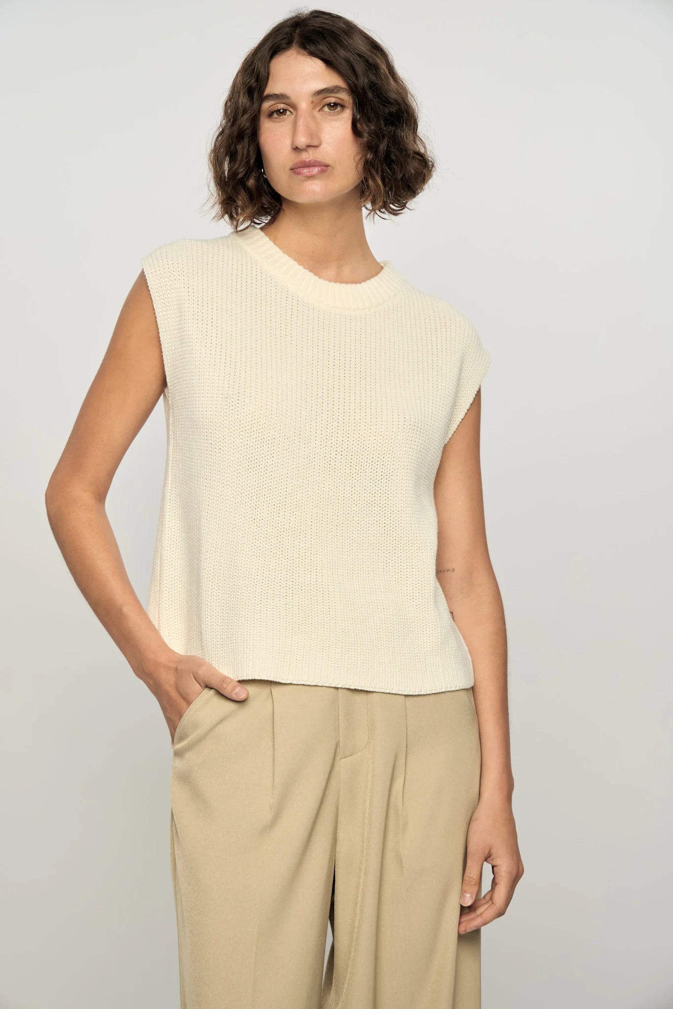 Staple The Label - Quincey Knit Tank | Off-white