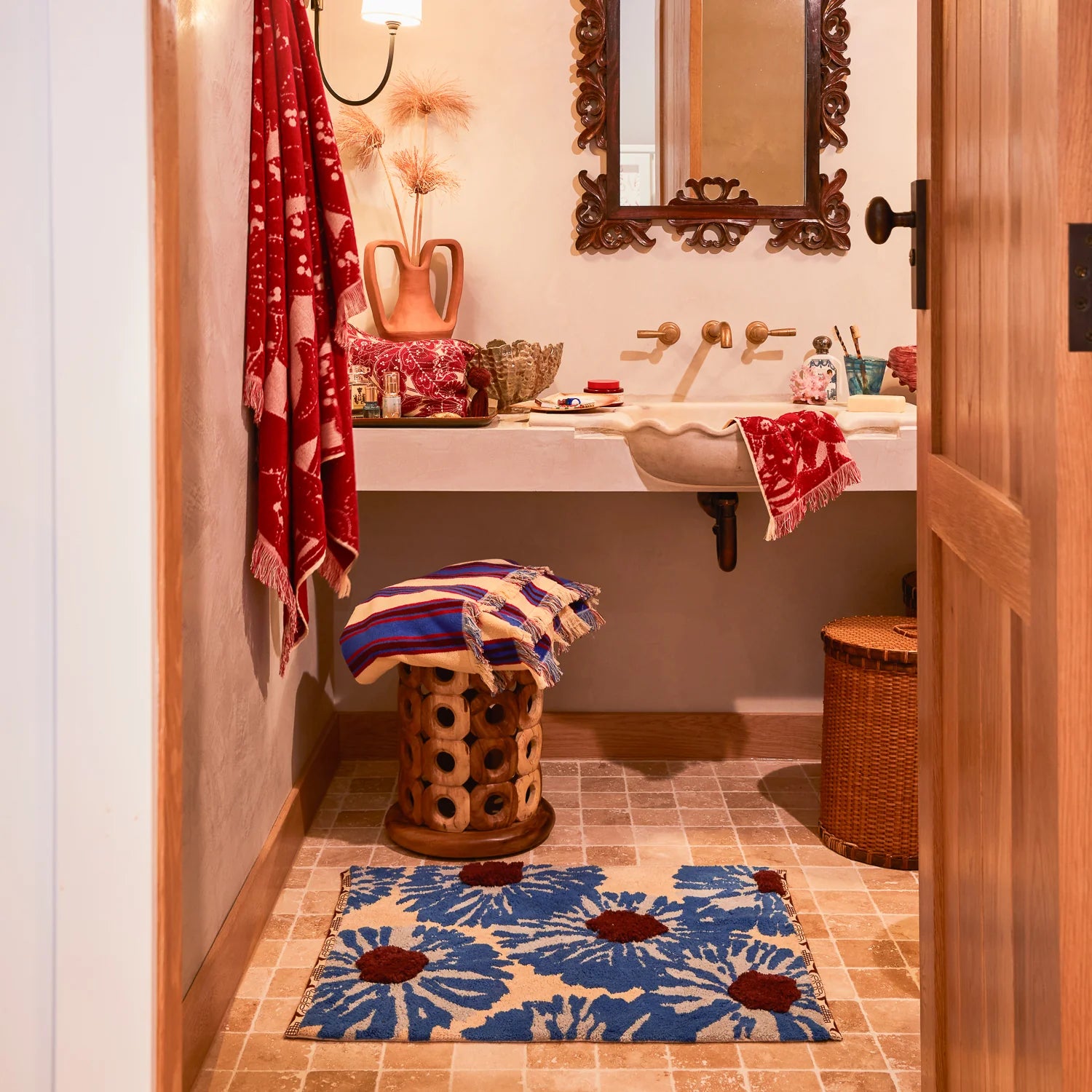 Isabella Bath Mat | Azure